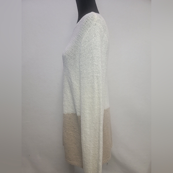 Pure Jill by J.Jill Women's Size Large Cream Multi Color Long Sleeve Sweater - Picture 7 of 12